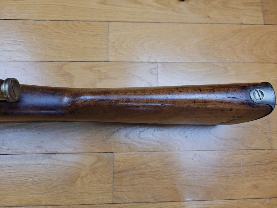 Bon fusil Berthier – 07/15 Mod. 1916 – Arme en 5 coups – cal. 8×51 Lebel – Pontet, culasse mobile et canon au numéro – Très beau canon – bretelle – 2 clips – TBE, image 19 sur 24