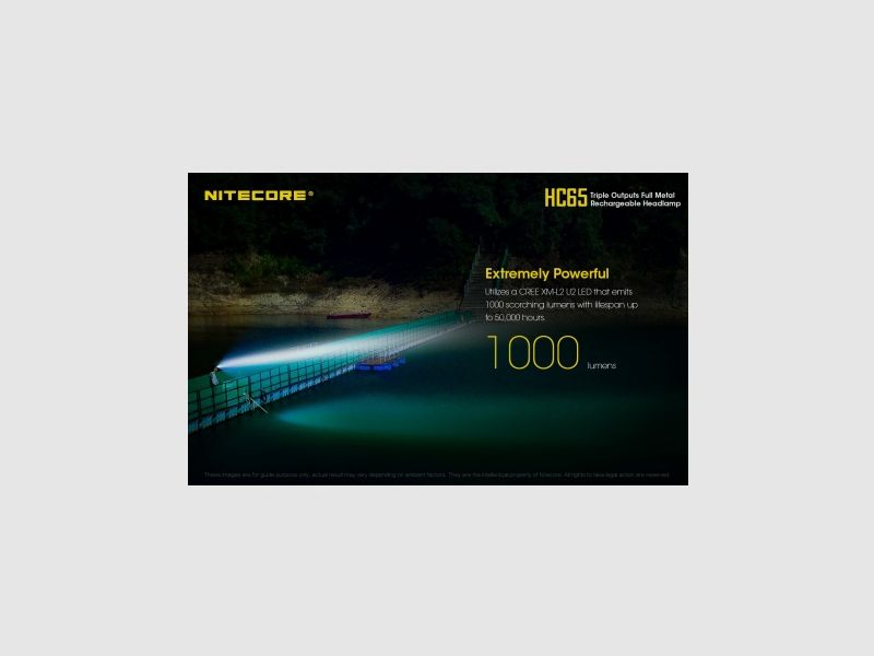 Nitecore HC65 Headlamp 1000 Lumens, image 6 of 26