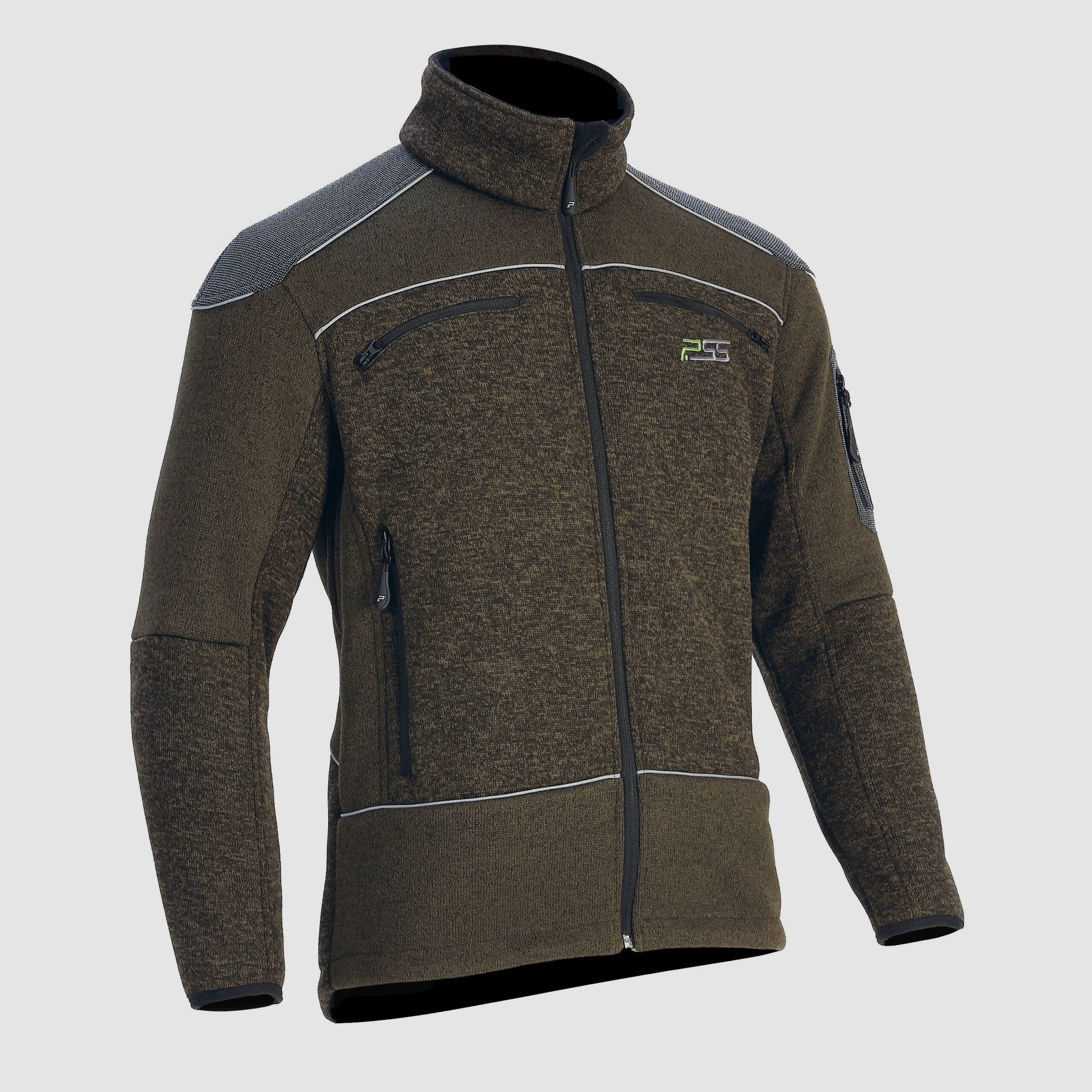 PSS X-treme Arctic fleece knit jacket – olive, image 1 of 2