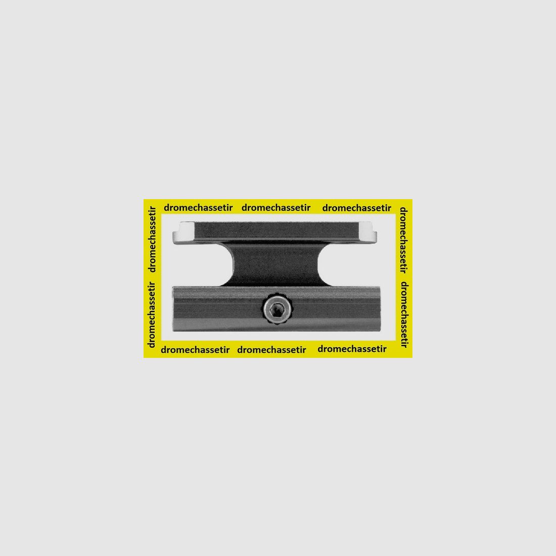 Montageerhöhung für Picatinny-Schiene für Rotpunktvisier Aimpoint H1 und Hi-lux Micro Max B dot, schwarz, Bild 1 von 2