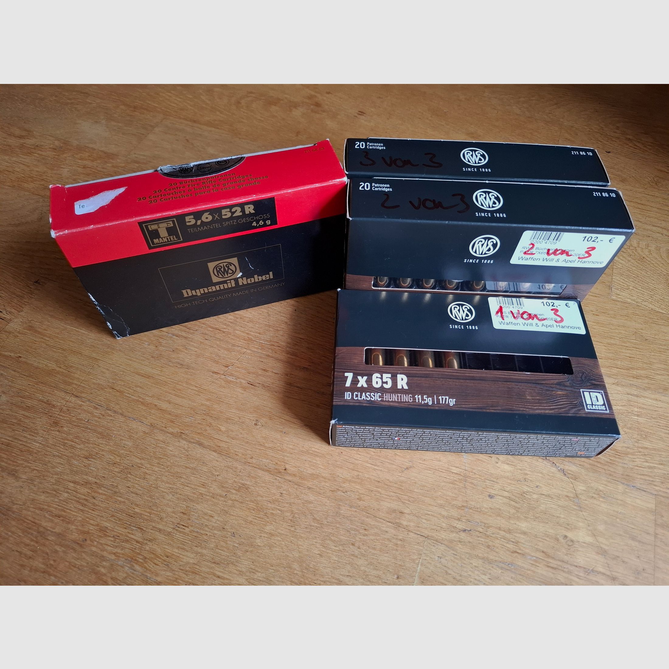 Voere BBF 7x65R 16/70 + EL 5,6x52R + Zeiss 3-12x56
