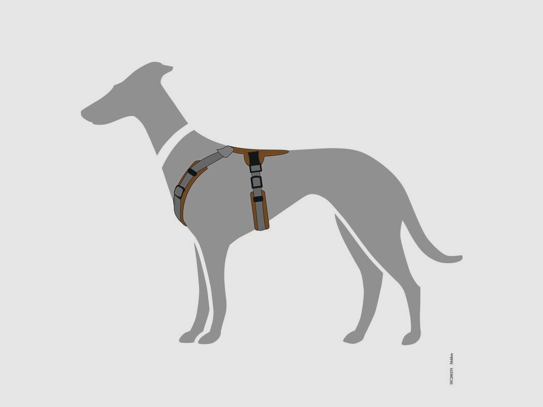 Hunter Geschirr Maldon Up Braun/Grau