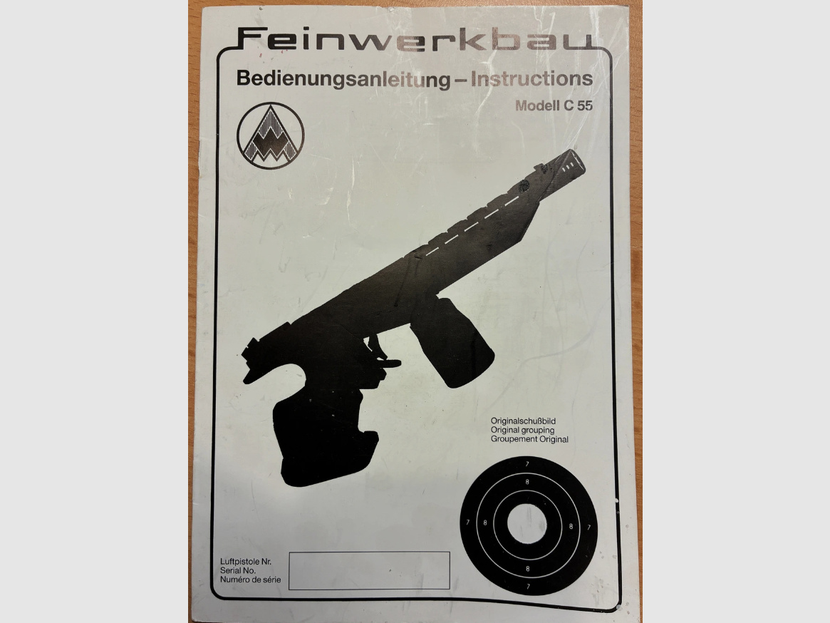 FEINWERKBAU Bedienungsanleitung Modell C 55