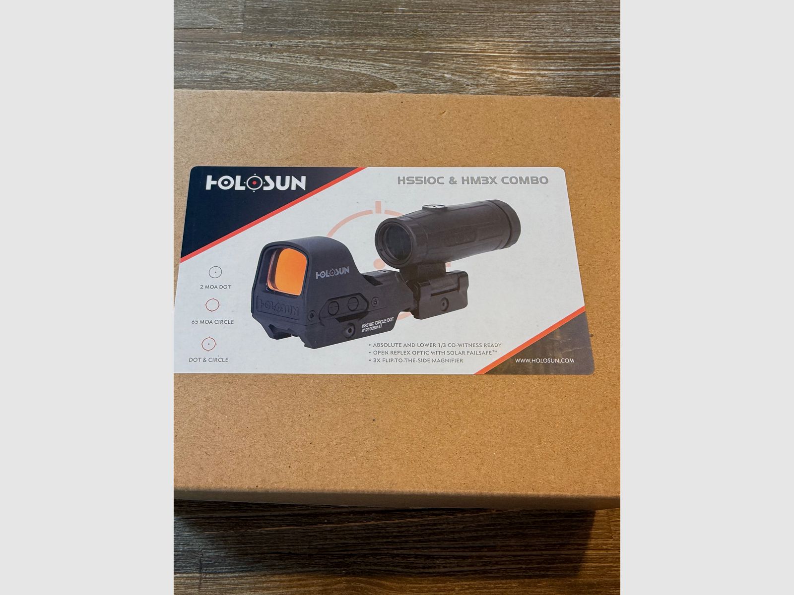 Holosun Set HS510C + HM3X Magnifier + Schutzkoffer