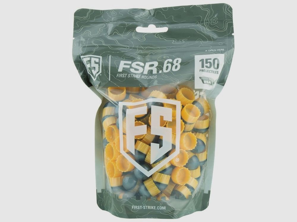 Balles de peinture First Strike 150 coups Tte (gris/jaune)