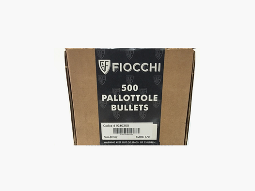 OGIVA FIOCCHI 40 S&W 170GR. FMJTC