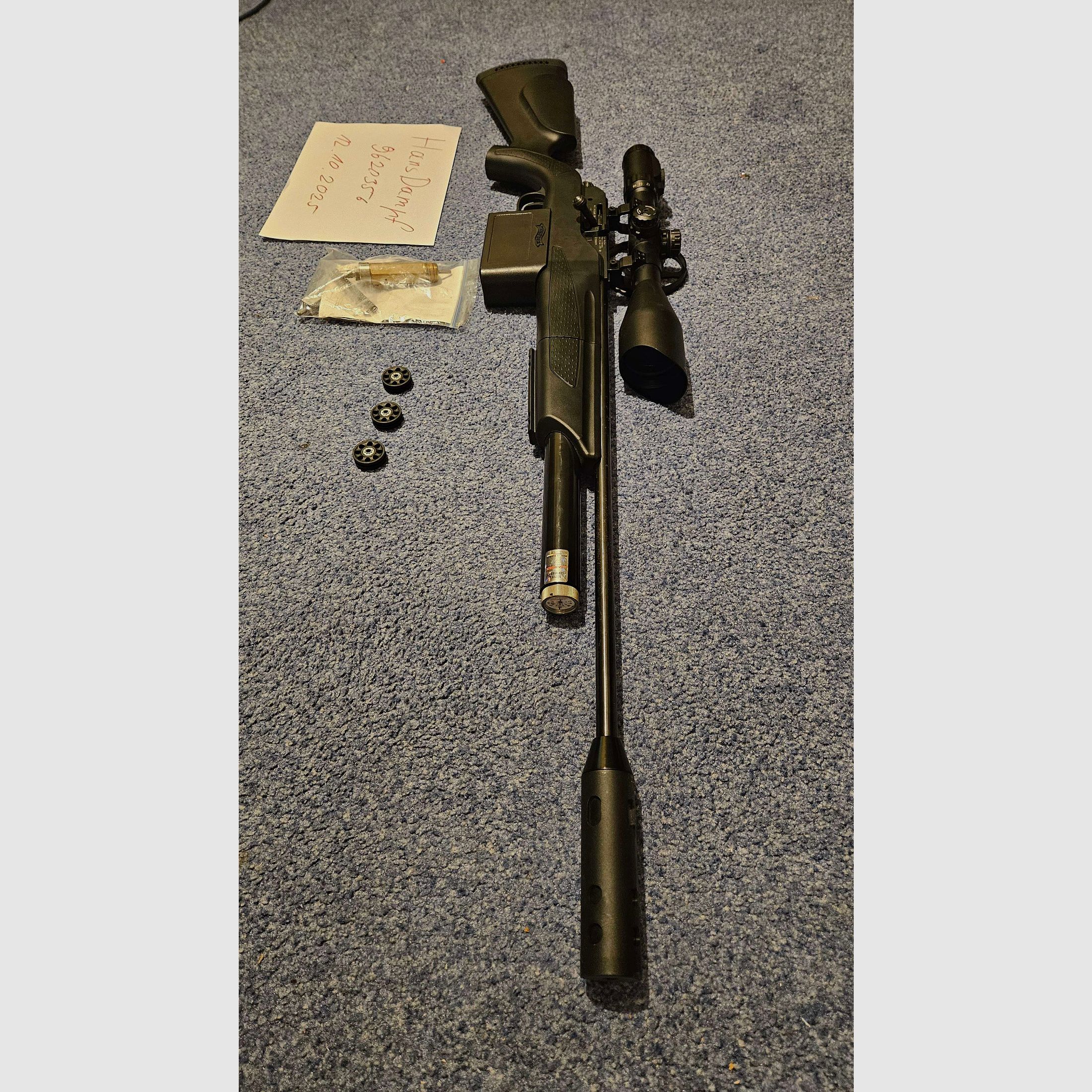 Set di fucile ad aria compressa Walther Dominator 1250FT per il tiro di campagna