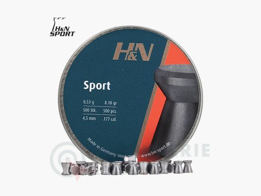 HN śrut diabolo Sport 4,5mm (0,53gr) 500stk