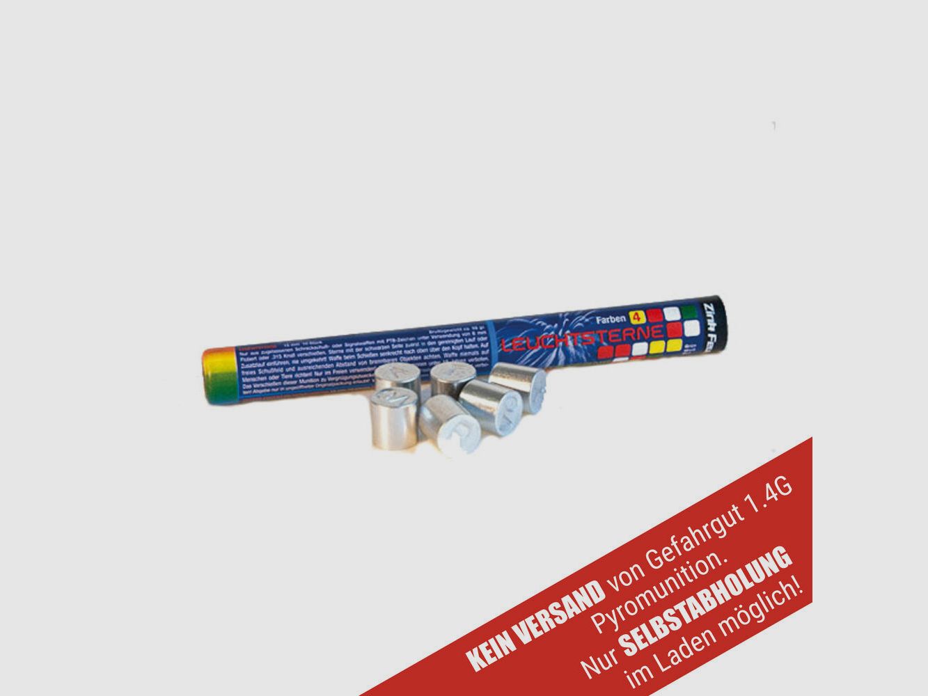 Zink Signalsterne 4 Farbig 15mm