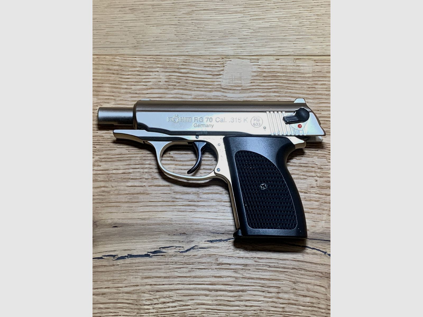 Röhm RG 70 pistola a segnale, nichelata opaca, Cal. .315