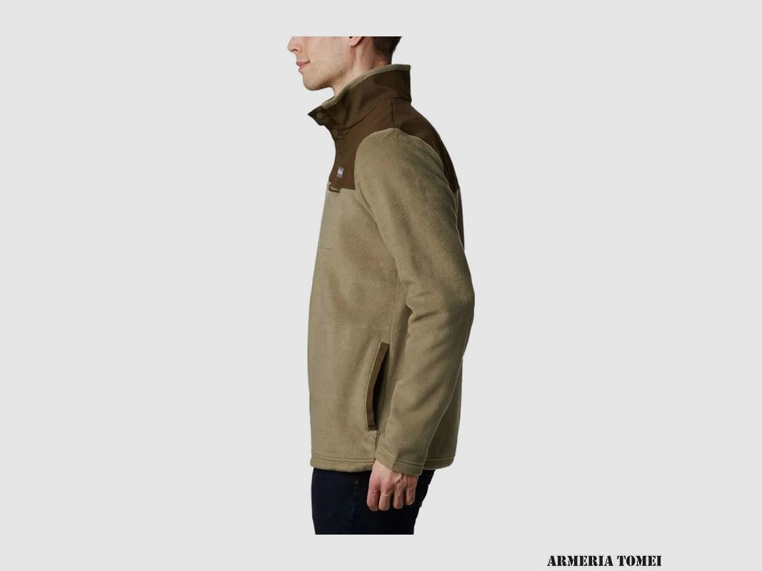 PULLOVER – HERREN – COLUMBIA – COTTONWOOD PARK HALF SNAP Stone Green, Olive Green, Bild 3 von 5
