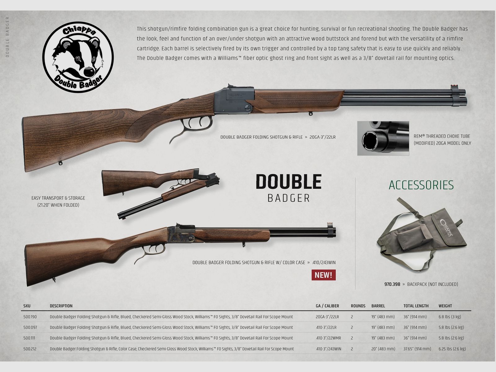 CHIAPPA FIREARMS / SEMIAUTO RIFLE – BREAK ACTION – LEVER / ALL MODELS, image 3 of 20