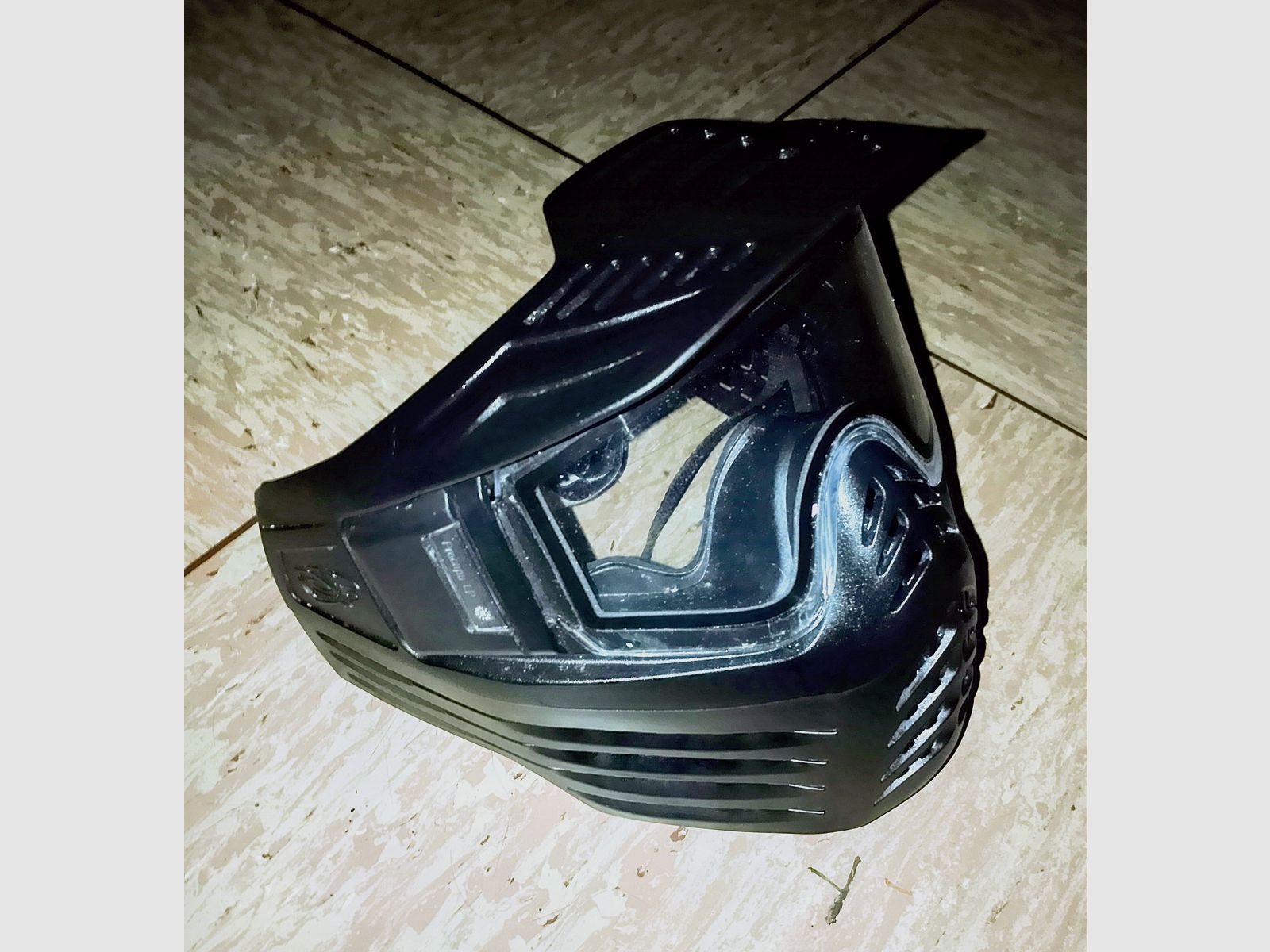 Maschera da paintball Vforce V Force nera con vetro di ricambio extra