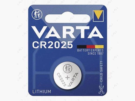 Blister mit 1 Lithiumbatterie VARTA CR2025 3V