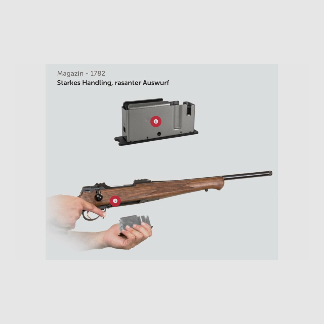 J.G. Anschütz 1782 D G-15x1 Lochschaft Kaliber .243 Win. 580 mm Repetierbüc .243Win