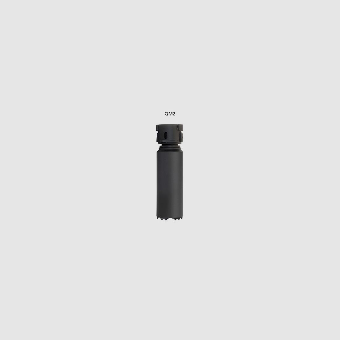 Ase Utra, AU1021-BC DUAL556-QM2 GEN2 soppressore senza freno di bocca, CERAKOTE NERO, immagine 2 di 3