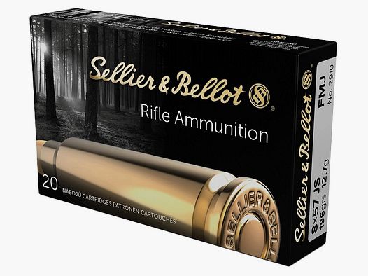 Munitions Sellier & Bellot Cal 8x57JS (IS) 198 gr FMJ-BT Bte de 20