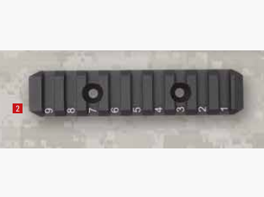Rail Picatinny pour garde-main SIG SG552 / SIG SG553, pour la partie supérieure du garde-main, latéral, kit avec vis