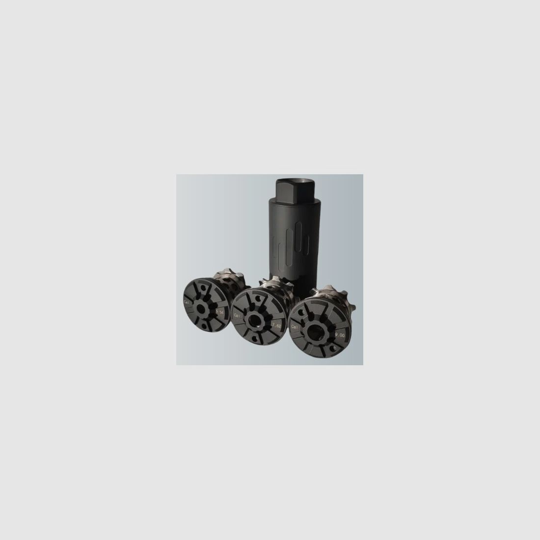 Silent Steel Micro Streamer stainless steel body + flow suppression unit 5.56 Black W/Muzzle Brake, Bild 3 von 5