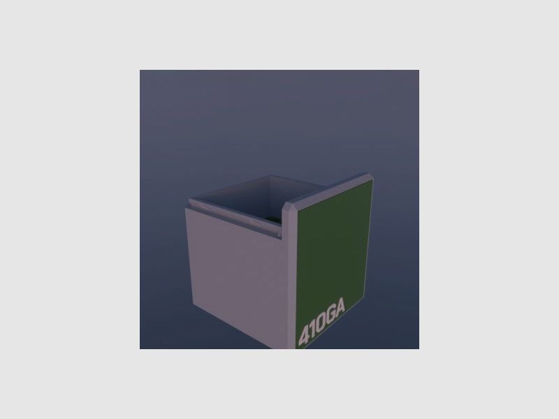 Filamelt ammunition box / .410 GA / 'sliding lid' / cartridge box, ammo box