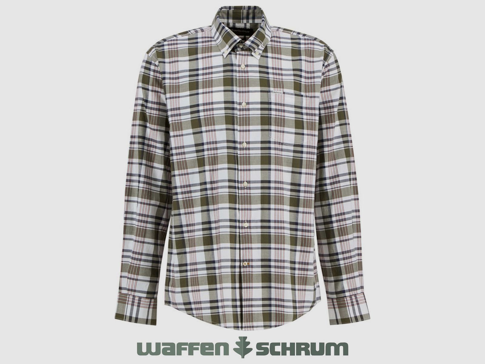 Barbour Hemd Hunwick Regular Fit Olive