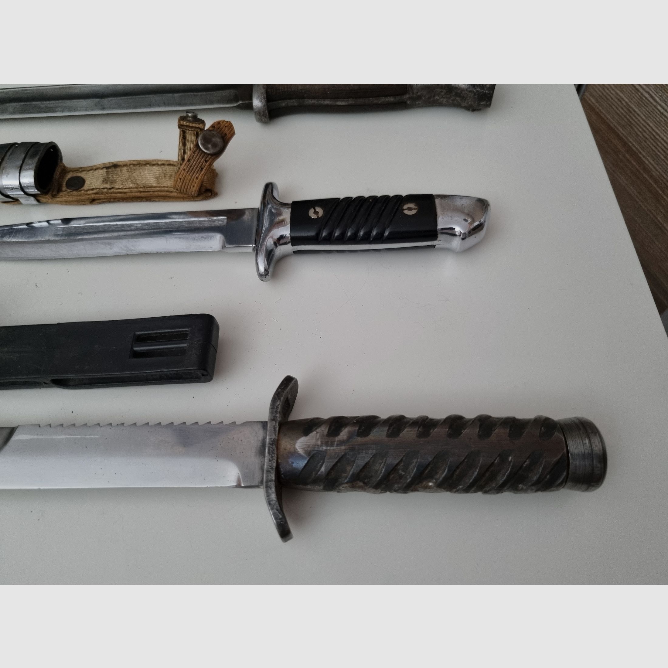 3x Bajonett, Dolch, Messer