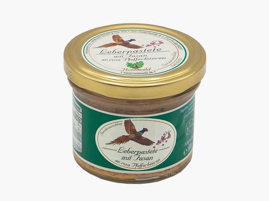 Heidewild Leberpastete mit Fasan an rosa Pfeffer
