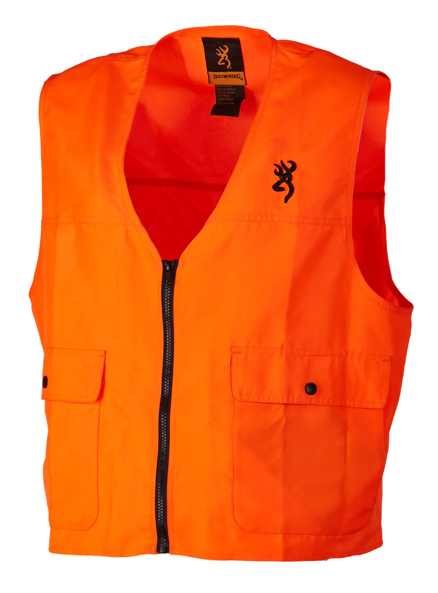 Browning TRACKER ONE FLUORESCENT ORANGE SAFETY VEST – m