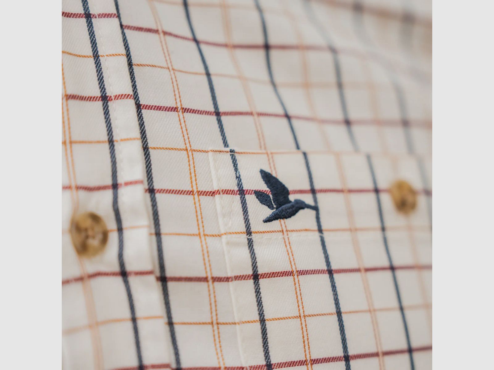 Seeland Jachtshirt Oxford (Classic Blue/Merlot Check)