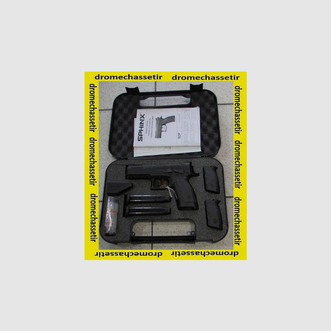 PISTOLET SEMI AUTOMATIQUE Sphinx SDP, CAL 9X19 AVEC MALETTE, occasion, image 3 sur 3