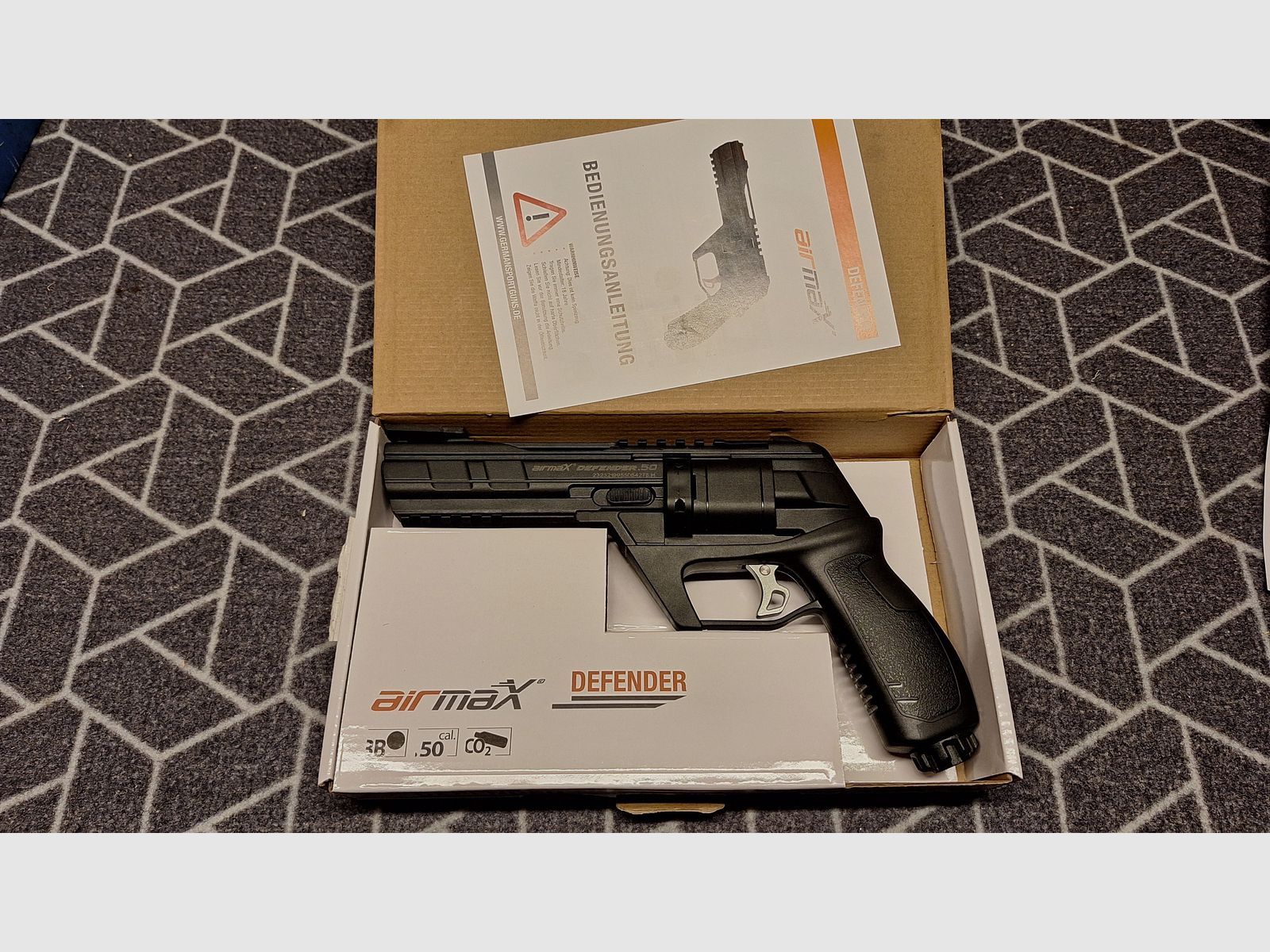 AirmaX Defender Co2-Revolver cal .50 Defense