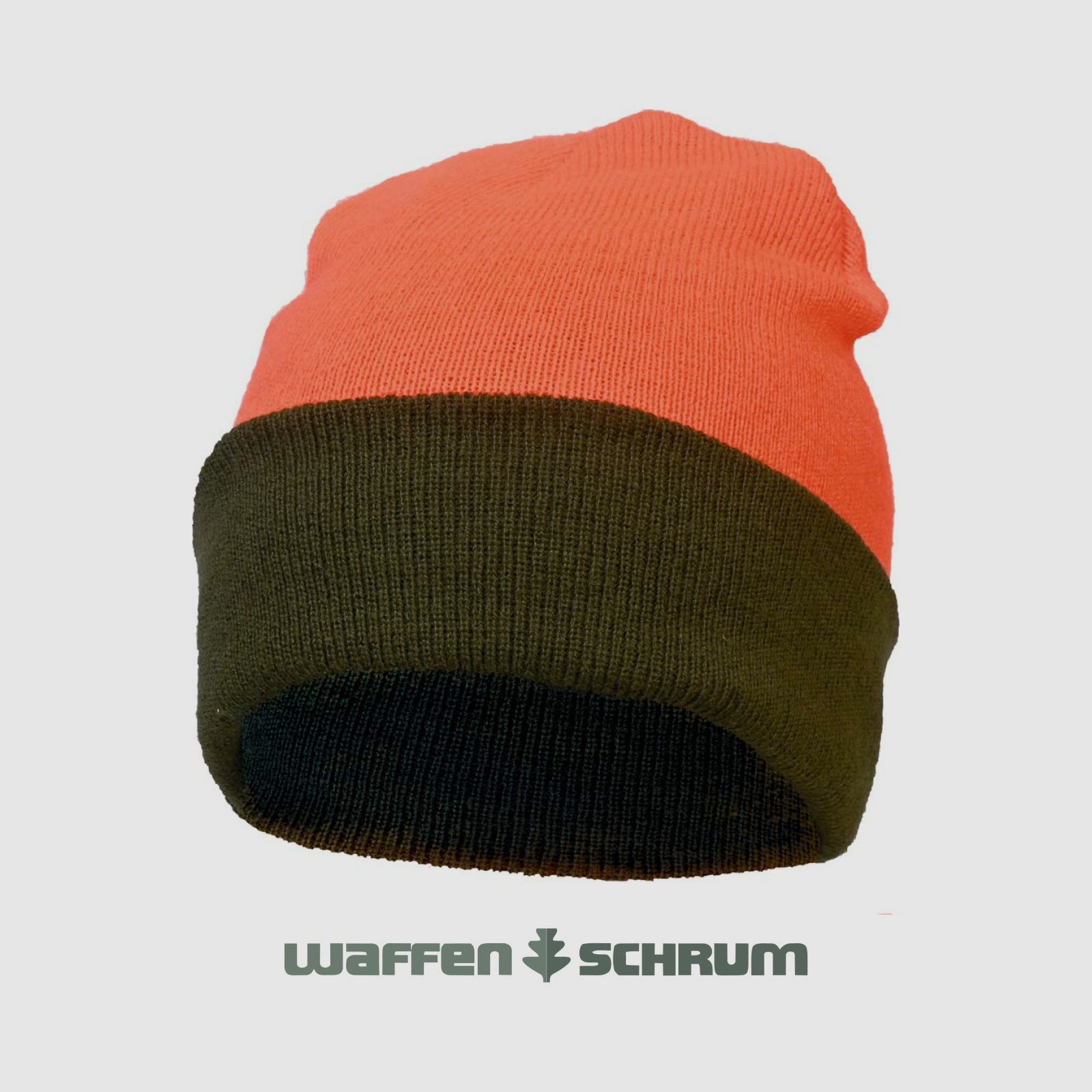 Lodenhut Wendemütze Oliv-Orange