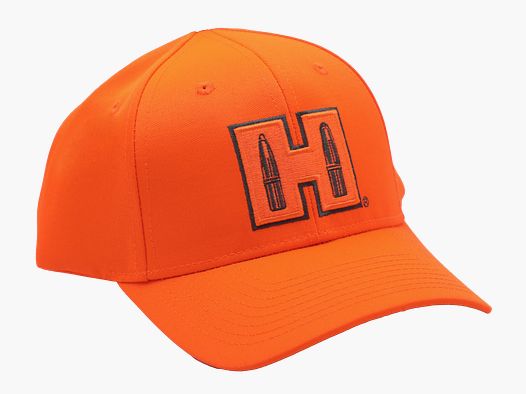 Hornady Schildmütze / Cap Blaze Orange Schwarz "H"