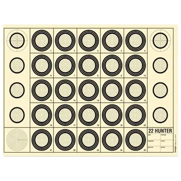 Cibles De Tir Benchrest Pour Calibre 22 LR