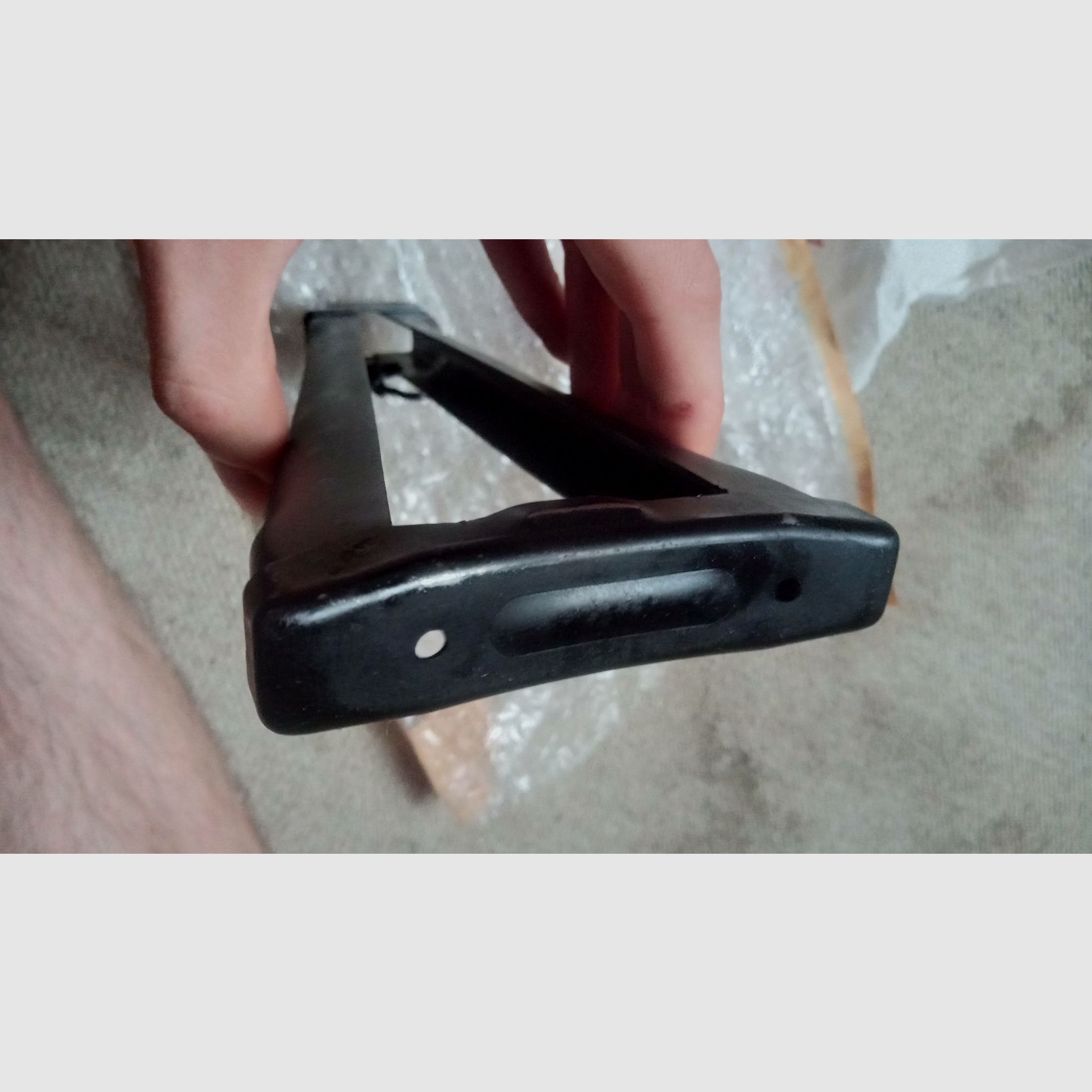 Russian 5.5 mm AKS-74 AKS-74u skeleton stock / AK Krinkov folding stock presumably Tula (damaged)