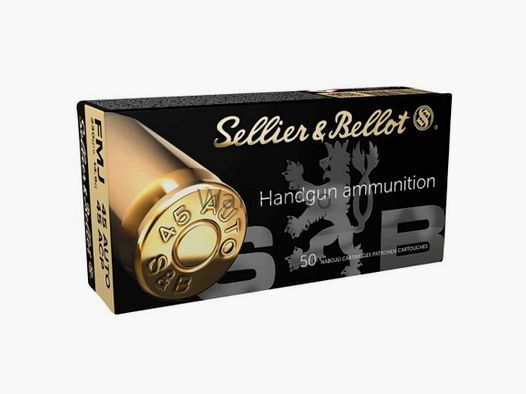Sellier & Bellot .45 ACP Full Metal Jacket 14,9g/230grs.