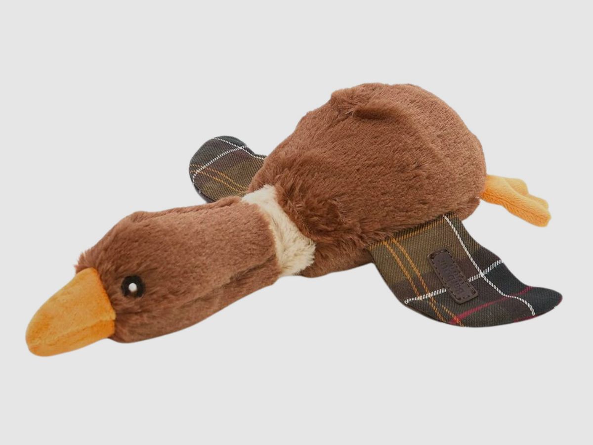 Barbour Hundespielzeug fliegende Ente Classic Tartan