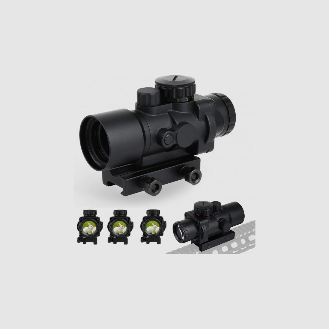 3X30mm Roodpuntvizier met 20mm rail voor jacht, buiten, doel