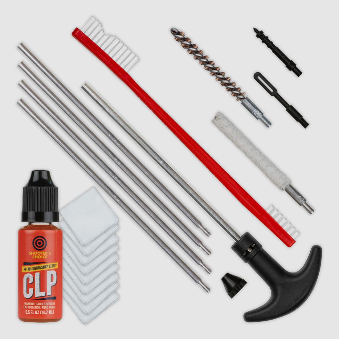 Shooter's Choice Waffenreinigungs-Kit .22 / .223 – 8-32 inkl. FP-10 Lubricant Elite CLP (SHF-SRK-22)