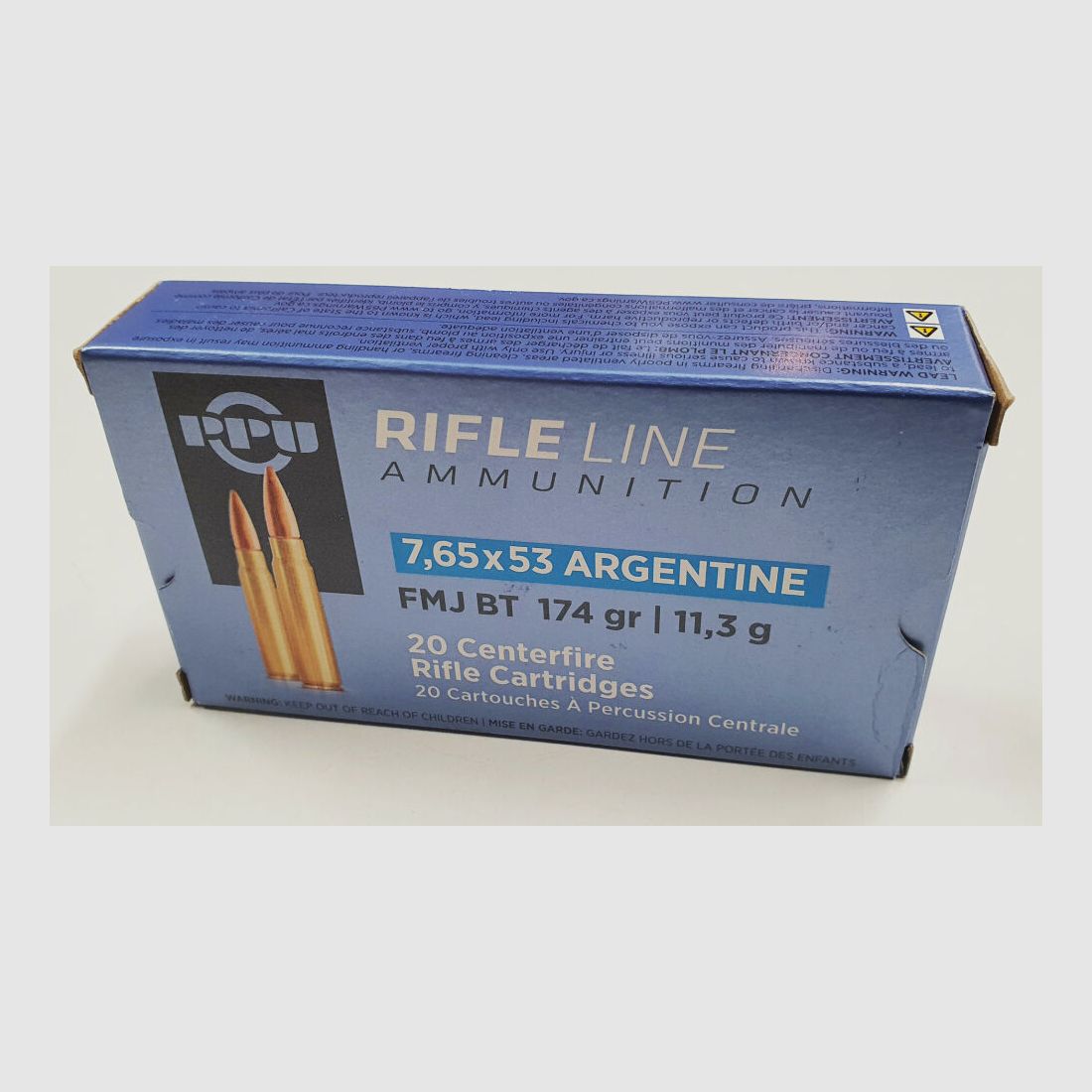 PPU Prvi Partizan Munition PPU Prvi Partizan 7,65x53 Argentine FMJ Vollmantel Boattail 174grains / 11,3g 20x im Karton
