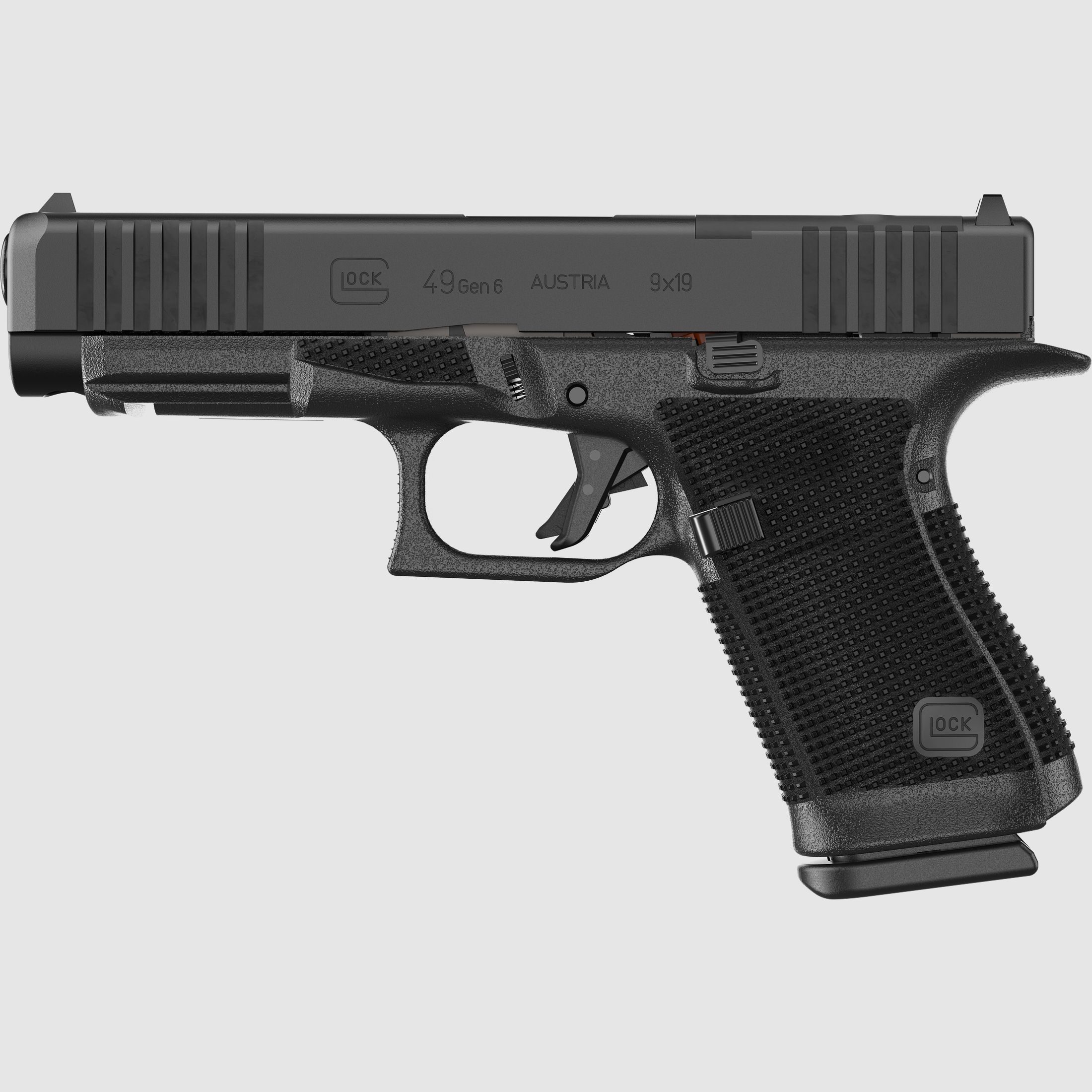 Glock Pistole G49 Gen6 OR FS 9mm Luger 4,5″ / 114 mm 15+1, Standard Crossover