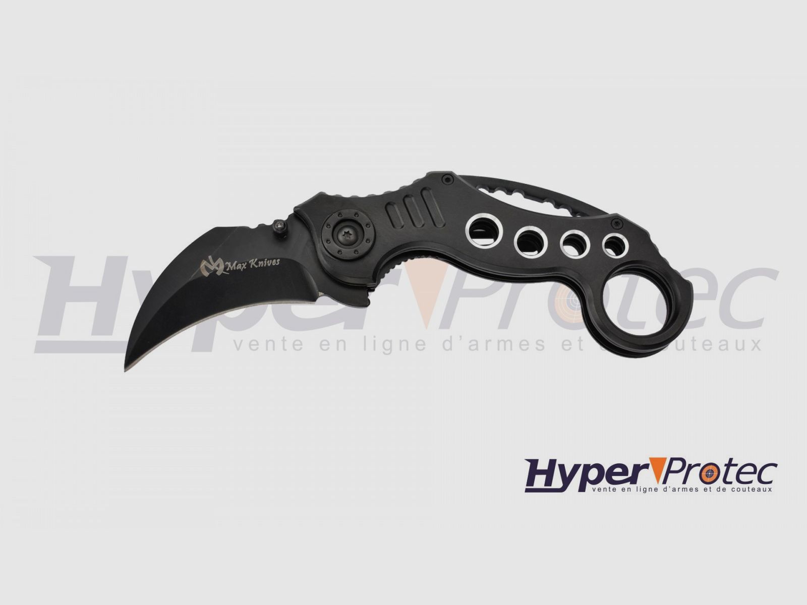 Schwarzes Klappmesser Karambit Max, Bild 2 von 4