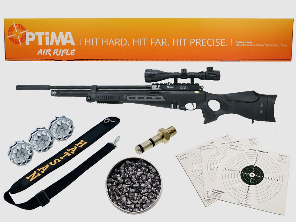 Carabine à air PCP Hatsan Optima BT65 RB Elite QE cal. 6,35 mm