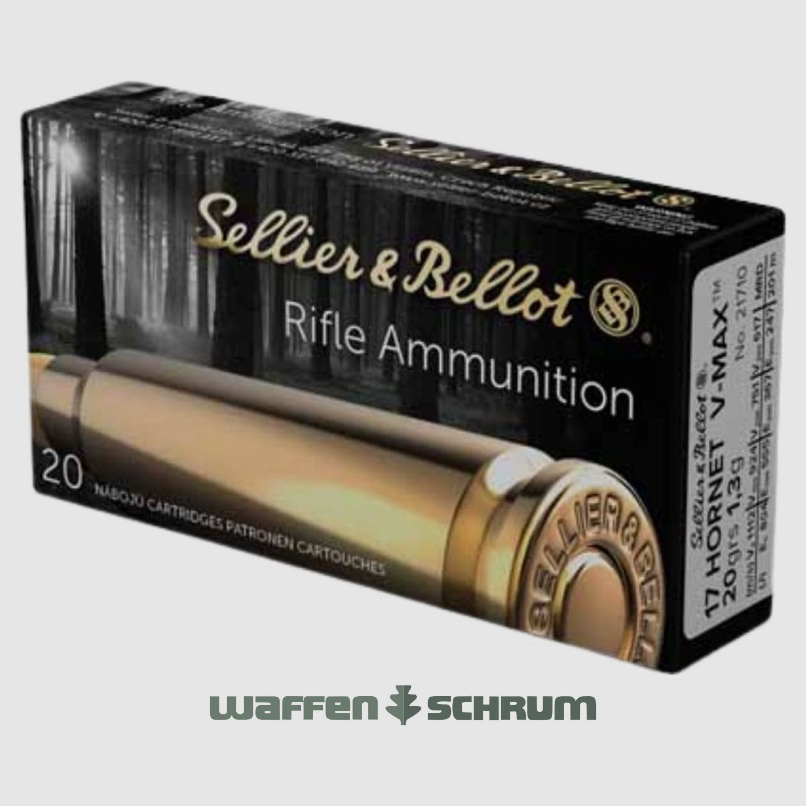 Sellier & Bellot V-Max 1,3g - 20gr. .17Hornet