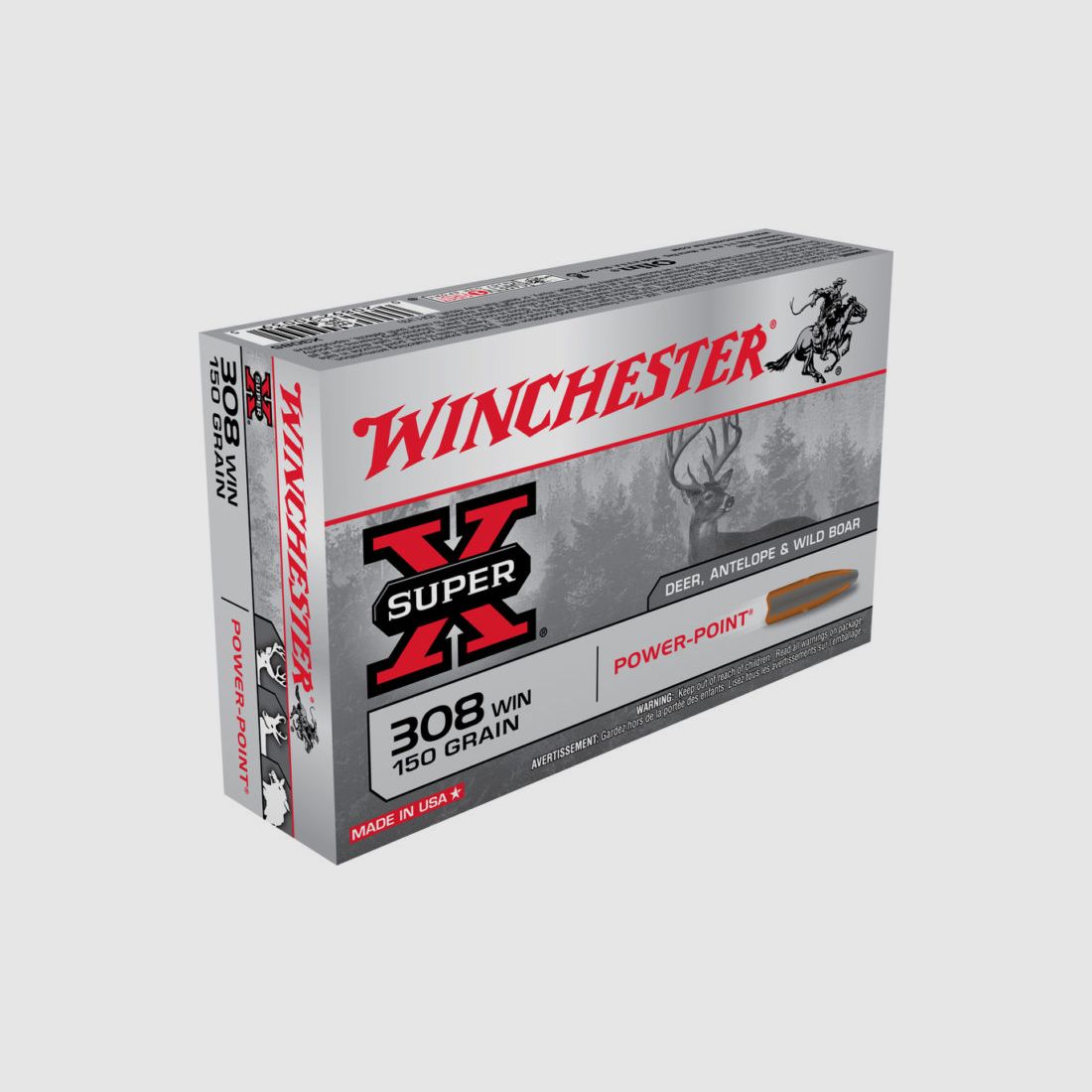 Munizione Winchester .308 Win Power Point 150grs