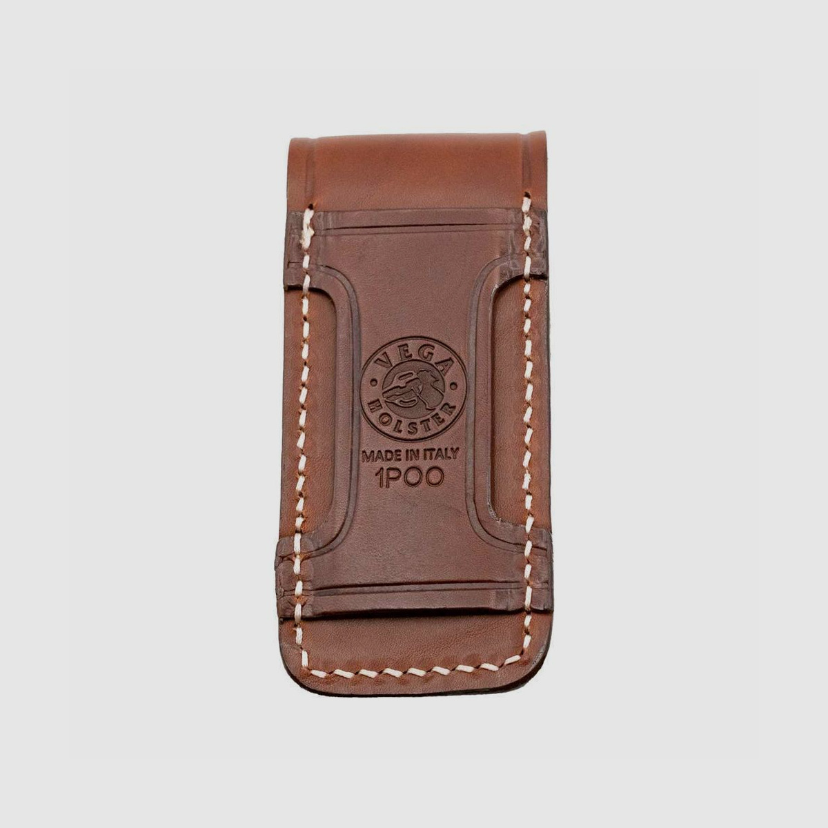 Magazinhalter aus Echleder Einreihig (9mm,10mm Auto,.40 S&W / 45 ACP) Braun