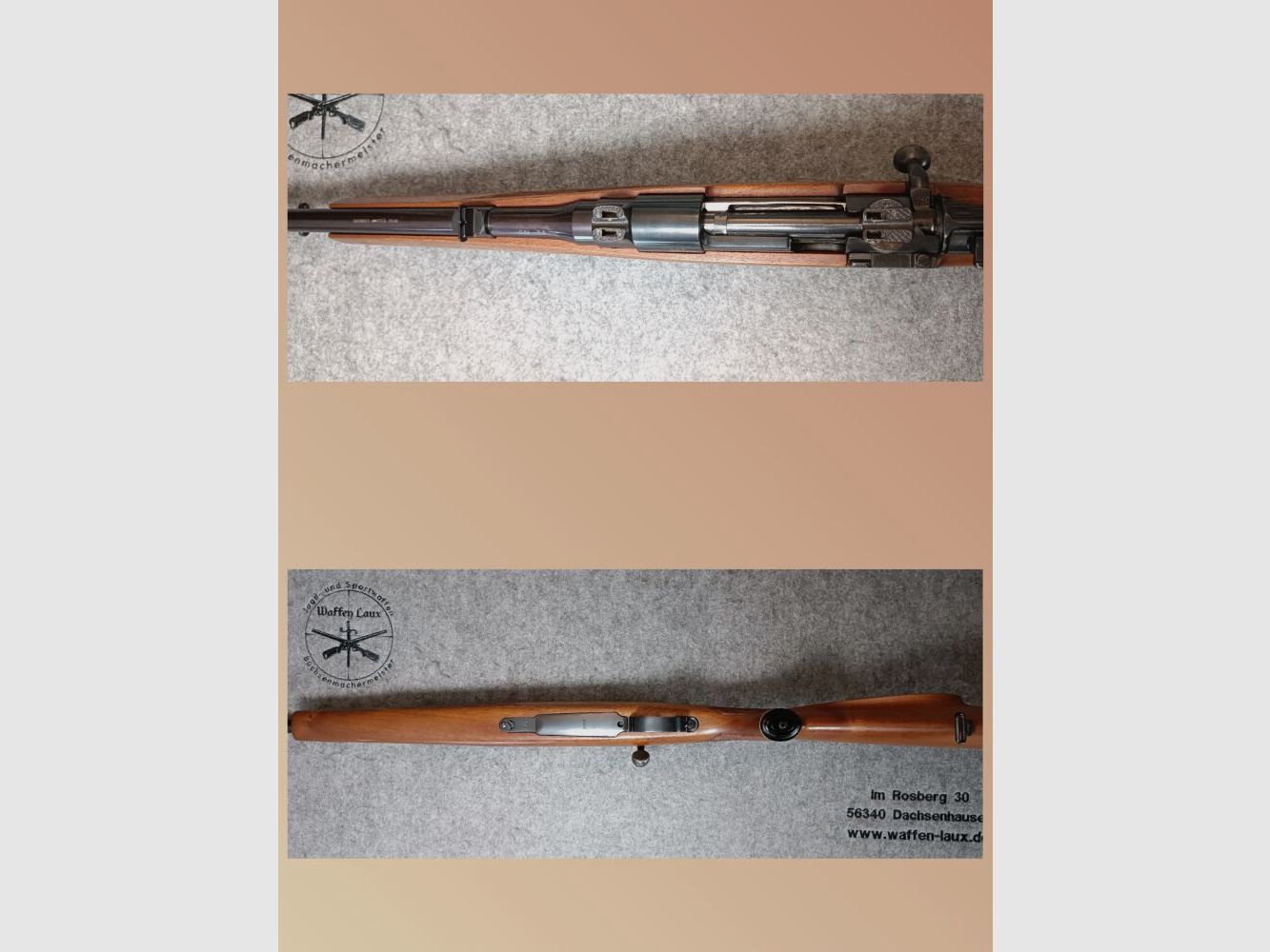 Waffen Grunder Thun	 Mauser K98 im schweizer Kaliber mit ZF Diavari D 1,5-6x42