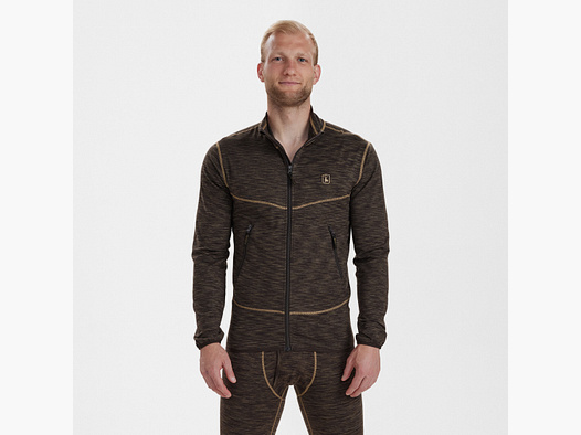 Norden Insulated Fleece - Brown Melange - Size: 4XL