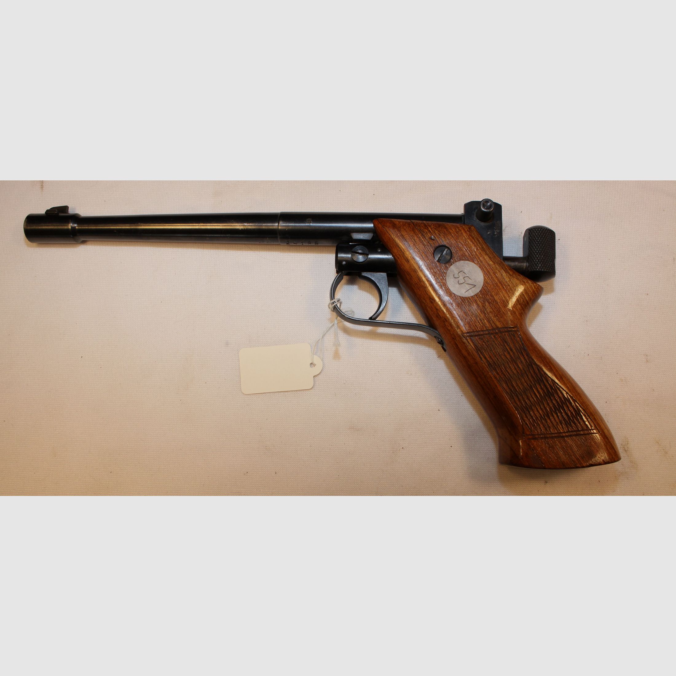 Einzelladerpistole Drulov im Kaliber .22lr.