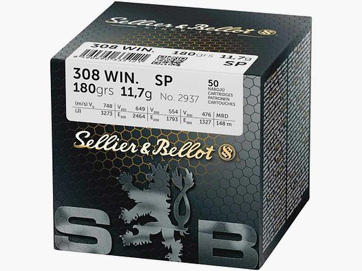 Sellier & Bellot S&B SP 180 gr - 50 szt.